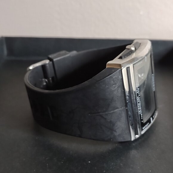 Untested Oshen Black And Silver Tone Digital Watch - Picture 3 of 7